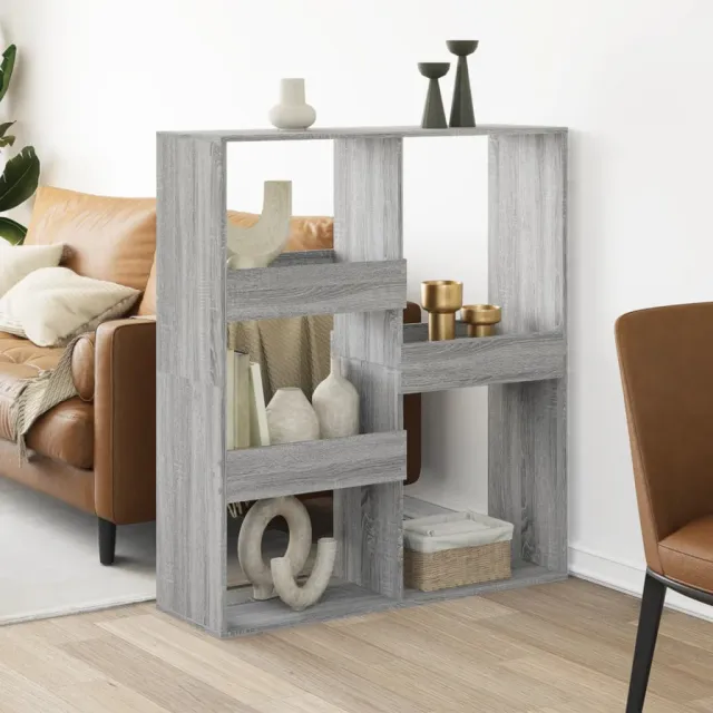 vidaXL kamerscherm 100x33x115 cm bewerkt hout grijs sonoma eikenkleur, foto 2