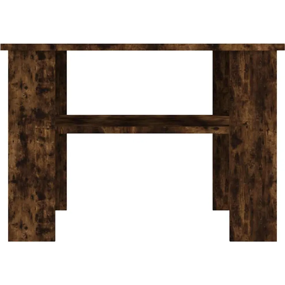 vidaXL Salontafel 60x60x42 cm bewerkt hout gerookt eikenkleurig Bruin