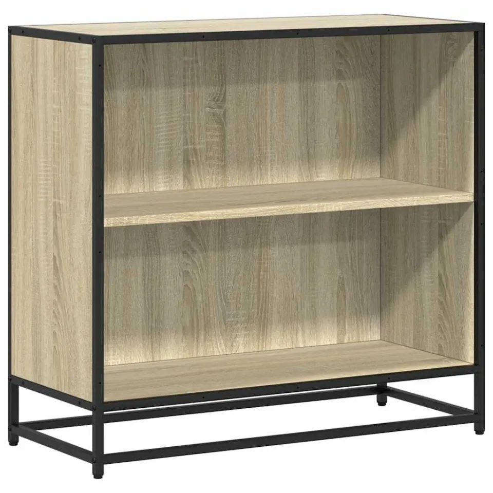 vidaXL Boekenkast 80,5x35x76 cm bewerkt hout sonoma eikenkleurig, foto 3