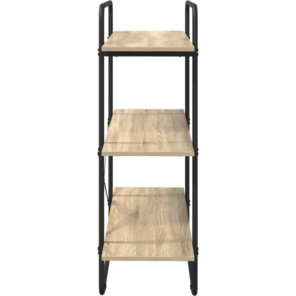 vidaXL Boekenrek 3-laags 100 x 35 x 105 cm PB Sonoma Eiken, foto 4