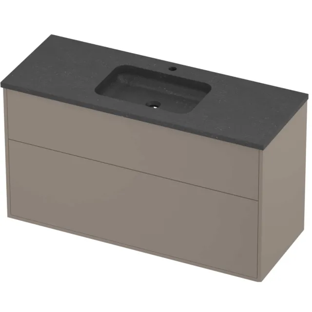 Proline Rollo Badmeubelset Hardsteen Elegant Midden 1 Gat 120x46x67 cm Blue Stone Clay Beige