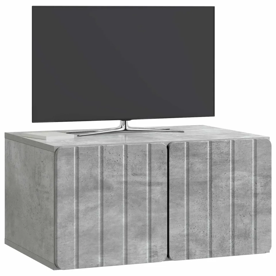 vidaXL Wandbeugel TV-kast 59,5 x 41 x 30 cm Betongrijs Bewerkt hout grijs, foto 2