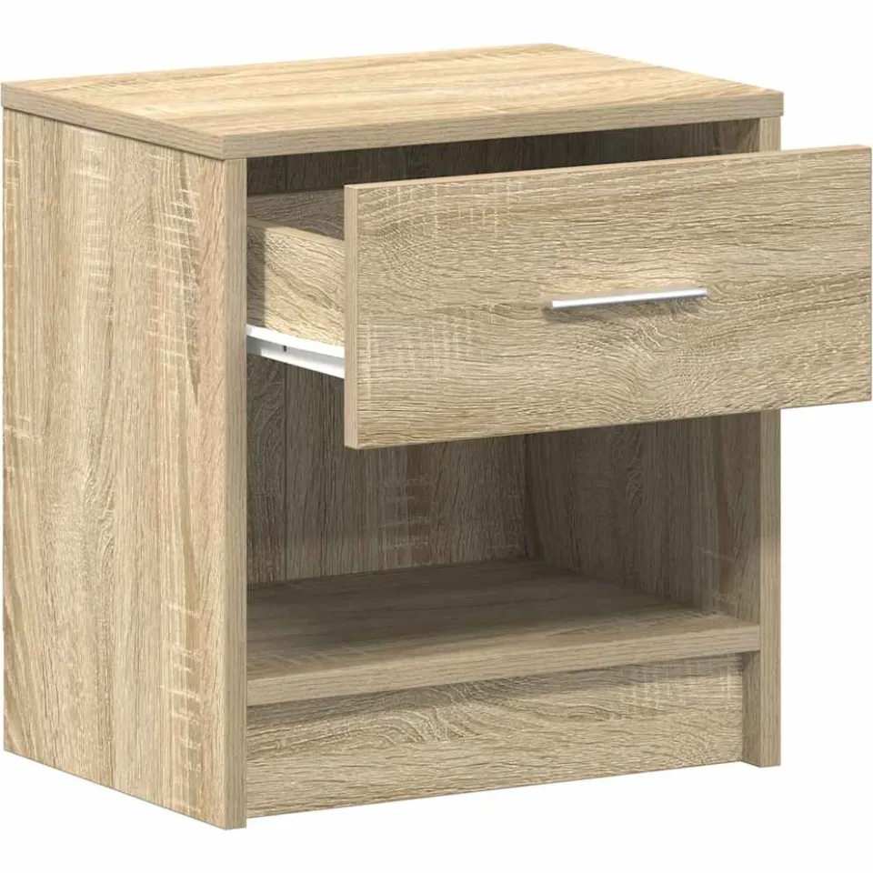vidaXL Nachtkastjes 2 st met lade 39x28x41 cm sonoma eikenkleurig, foto 4
