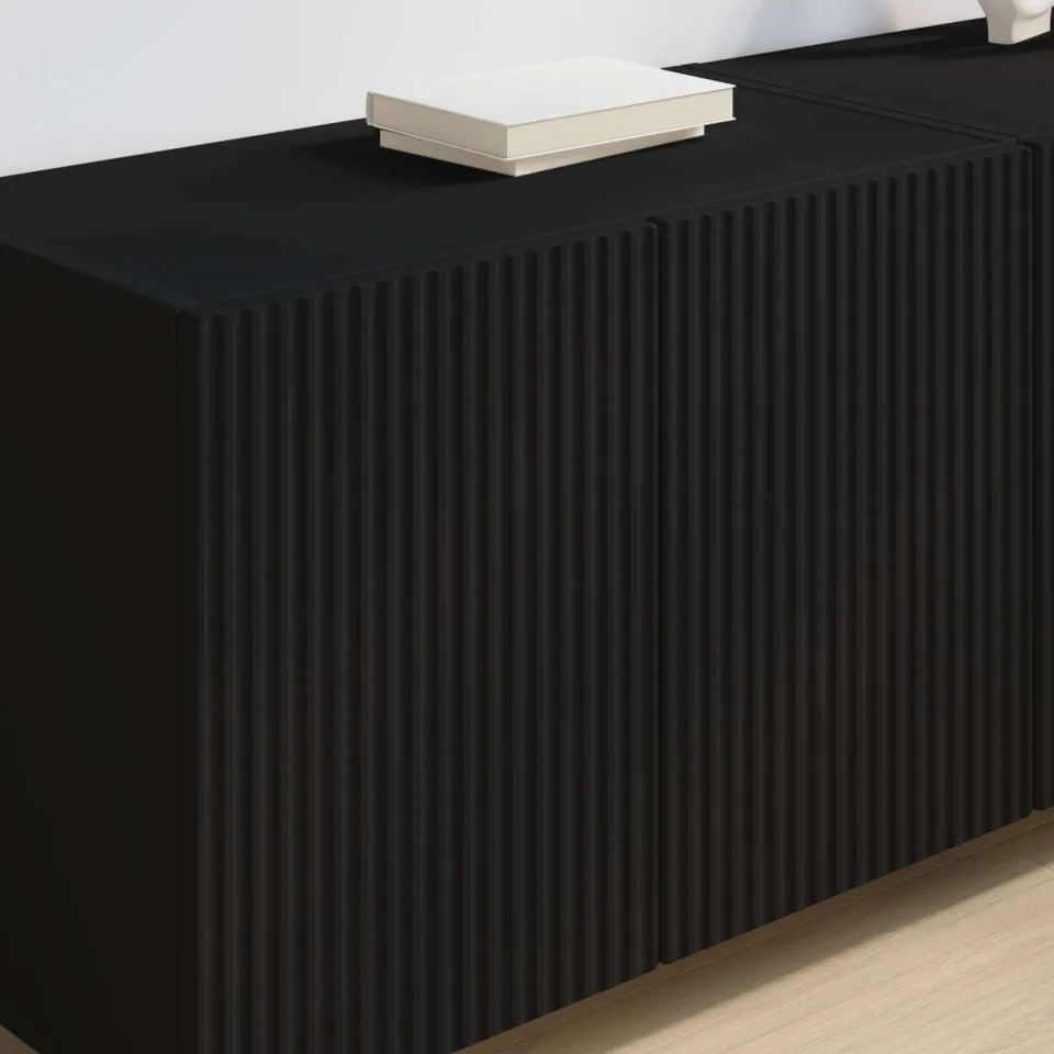 vidaXL TV-wandkast 59,5 x 31 x 40 cm Zwart Bewerkt hout, foto 4