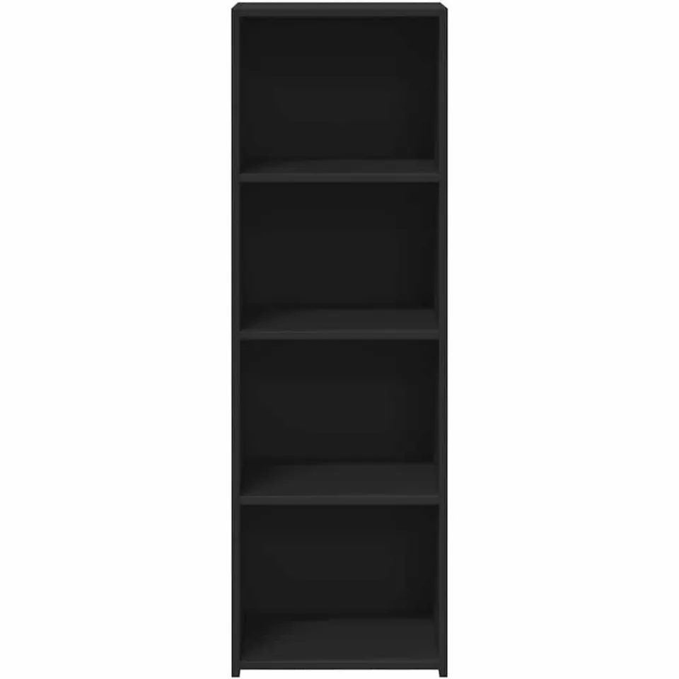 vidaXL Hoge kast 40x41x124 cm bewerkt hout zwart