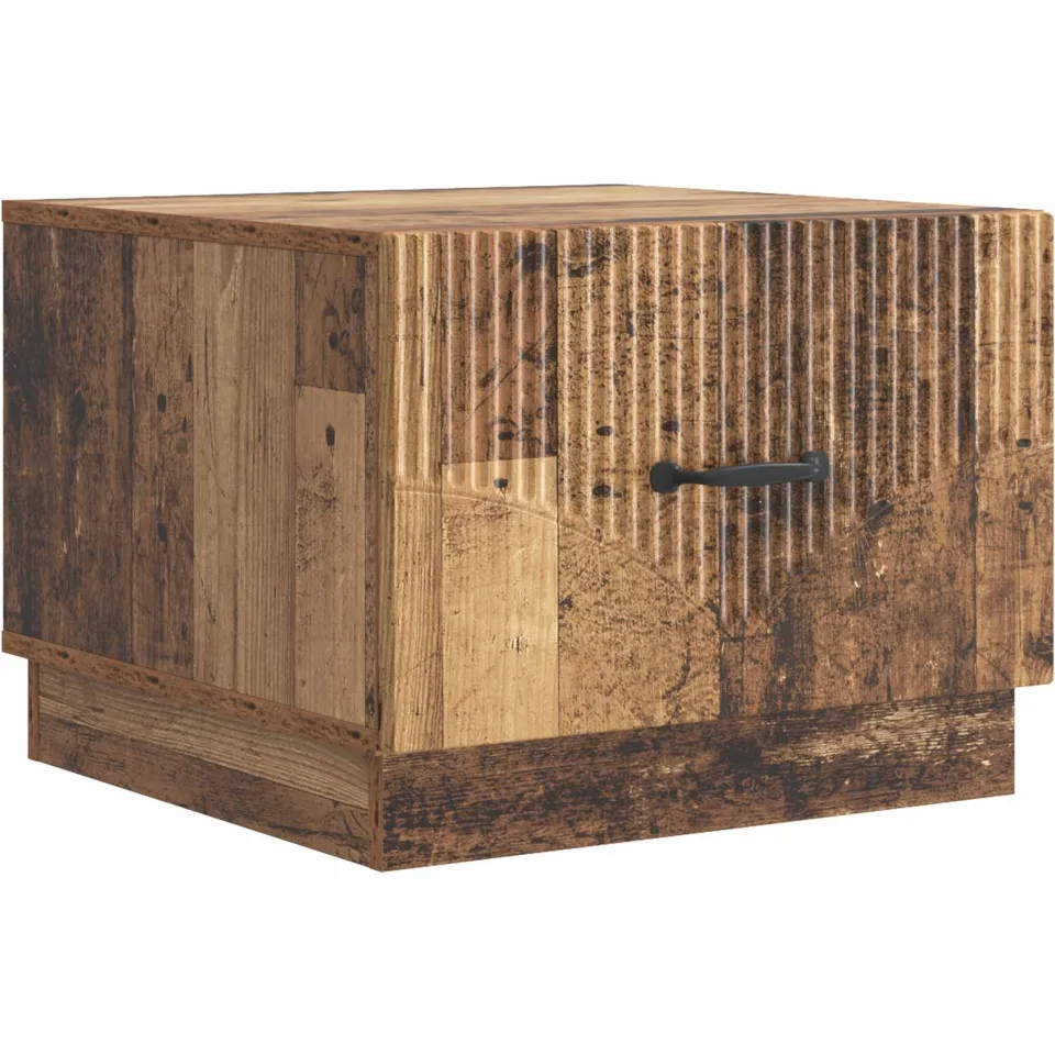 vidaXL Salontafel Oud hout 49 x 50 x 37 cm Bewerkt hout bruin, foto 3