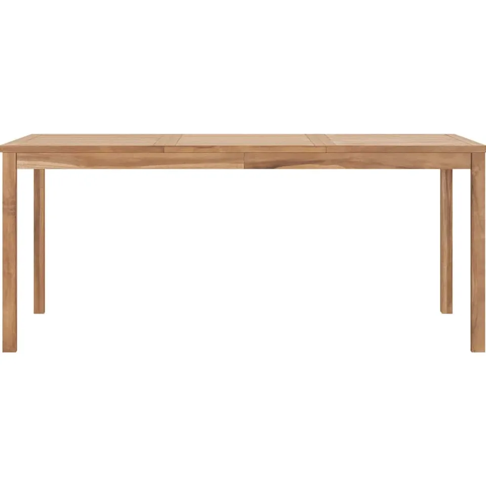 vidaXL Tuintafel 180x90x77 cm massief teakhout Bruin