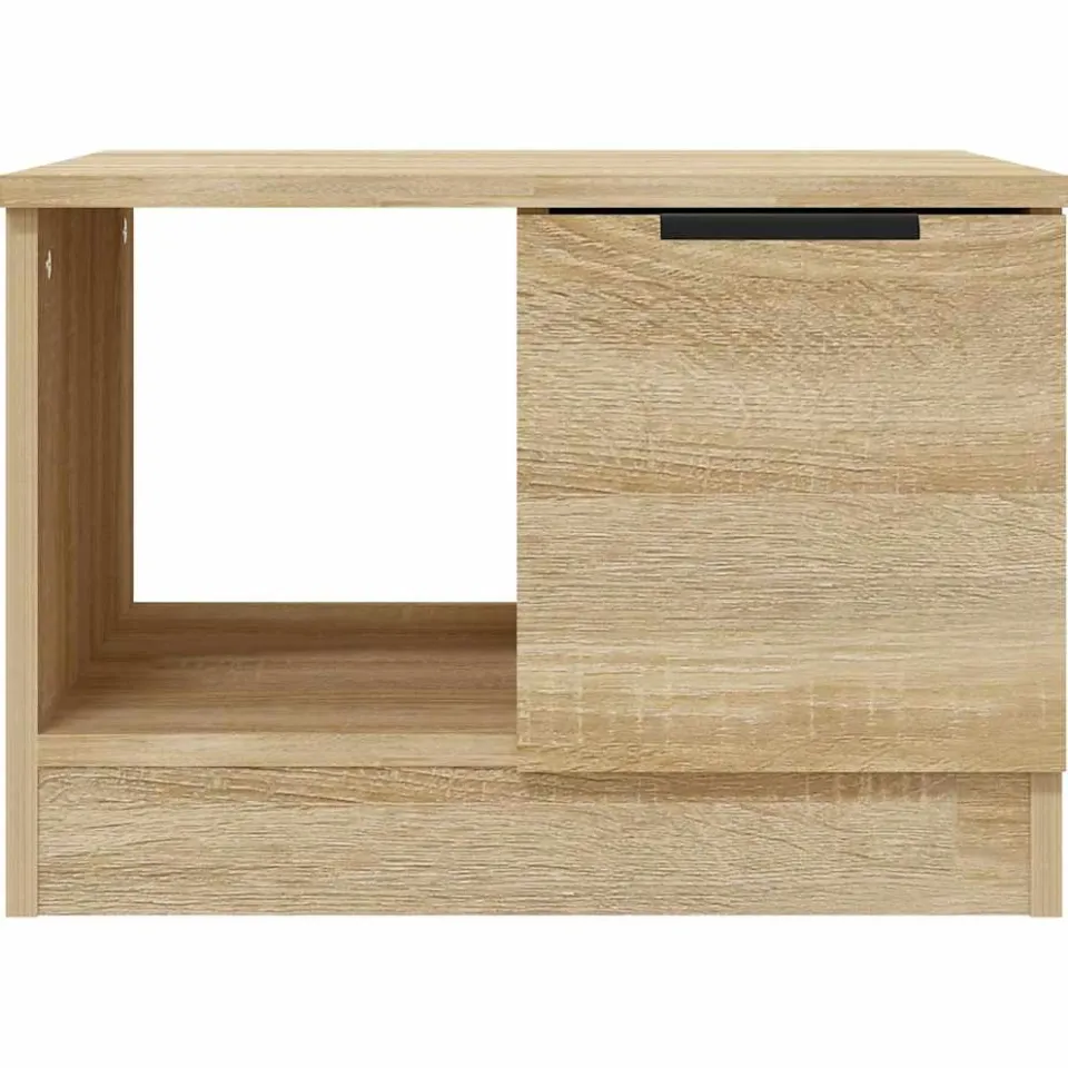 vidaXL Salontafel 50x50x36 cm bewerkt hout sonoma eikenkleurig Bruin