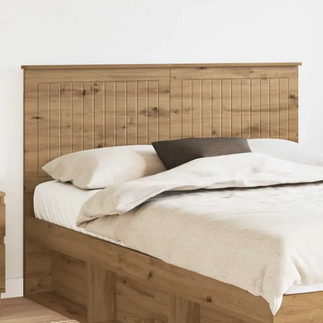 vidaXL Hoofdbord Artisan Eiken Bewerkt hout Bruin