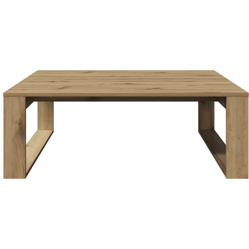 vidaXL Salontafel 100x100x35 cm bewerkt hout artisanaal eikenkleurig, foto 4