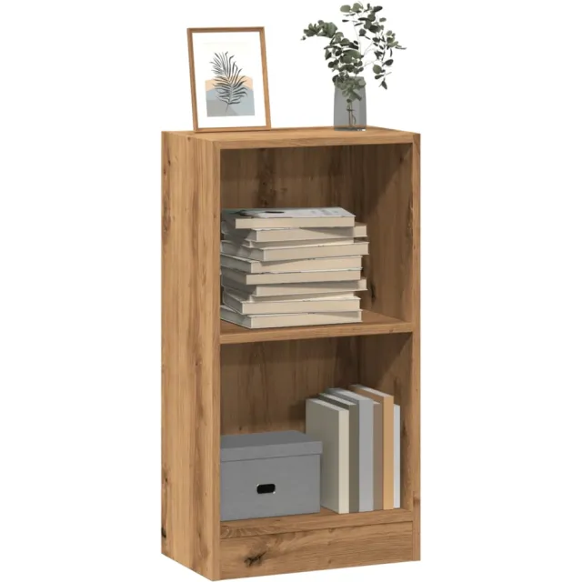 vidaXL Boekenkast 40x24x76 cm bewerkt hout artisanaal eikenkleurig Bruin