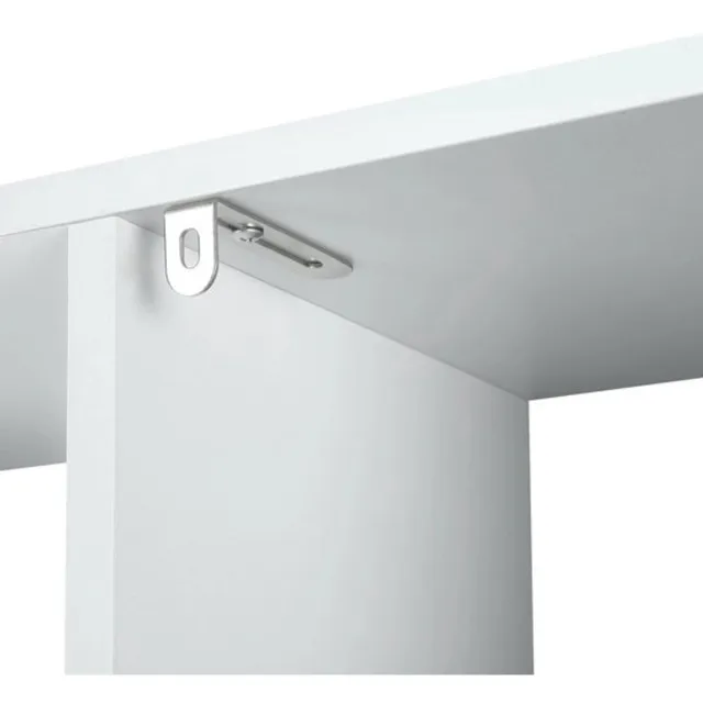 Corenia Boekenkast met Lade – Vakkenkast - Boekenrek - Open Kast – Vrijstaande - Opbergkast - Roomdivider – 6 Vakken - 1 Lade - 50x24x168cm - Wit White