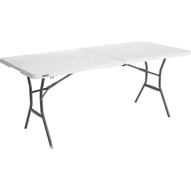 Lifetime werktafel - buffettafel - 180 cm - inklapbaar als koffer - wit