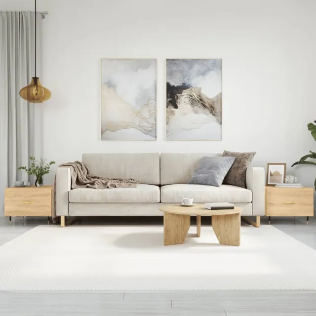 vidaXL Salontafels 2 st 50x50x40 cm bewerkt hout sonoma eikenkleurig, foto 2