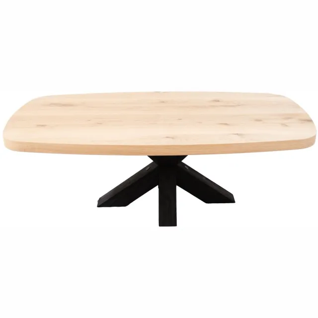 Blackwood Tafels Puur Massief Eiken Salontafel - Deens Ovaal - Behandeld - Matrix Poot Blank eiken