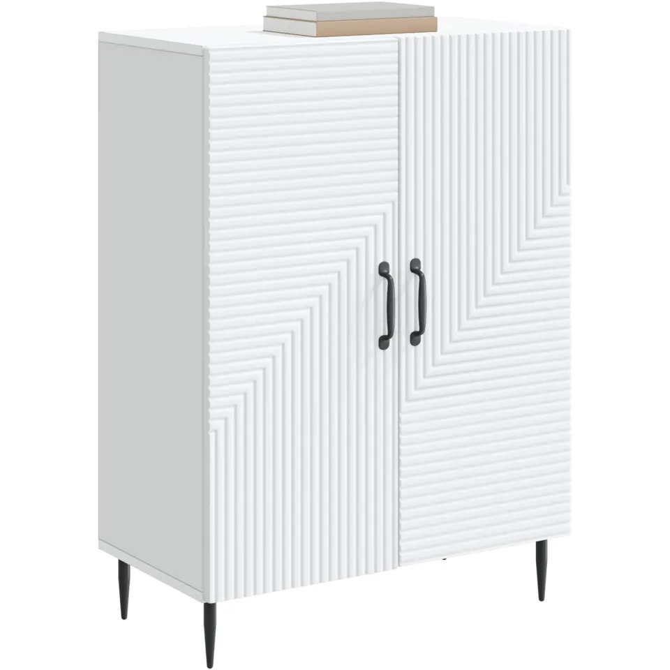vidaXL Dressoir Wit 66 x 34,5 x 89,5 cm Bewerkt hout