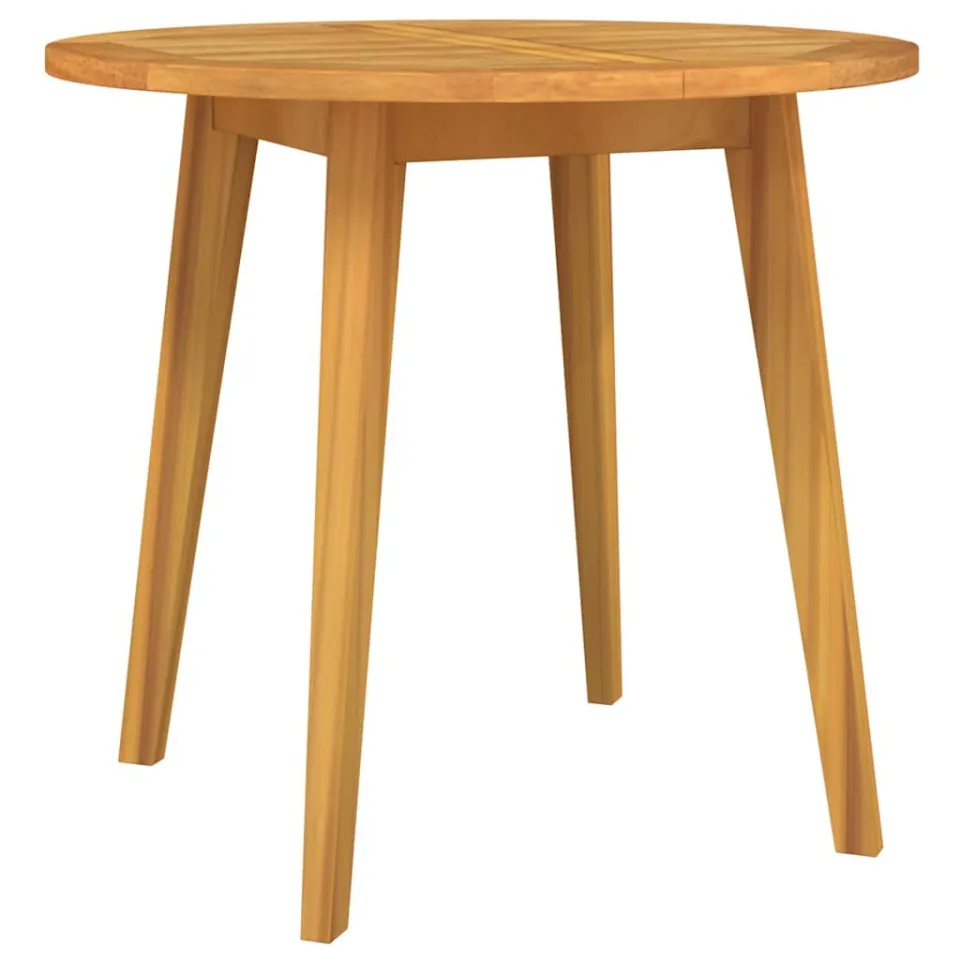 vidaXL Tuintafel Ø85x75 cm massief acaciahout bruin, foto 3