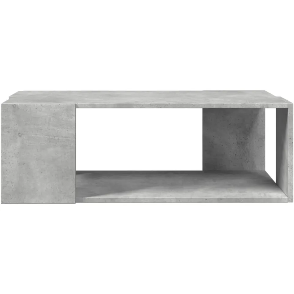 vidaXL Salontafel 89,5x48x30 cm bewerkt hout betongrijs