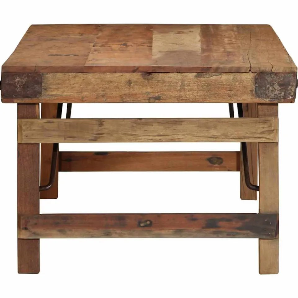 vidaXL Salontafel Bruin 110 x 55 x 40 cm Massief Gerecycled Hout, foto 3