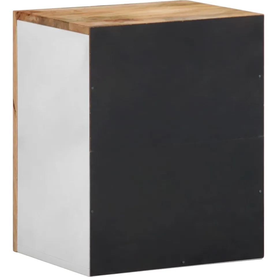 vidaXL Badkamerwandkast 38x33,5x48 cm massief mangohout bruin, foto 4