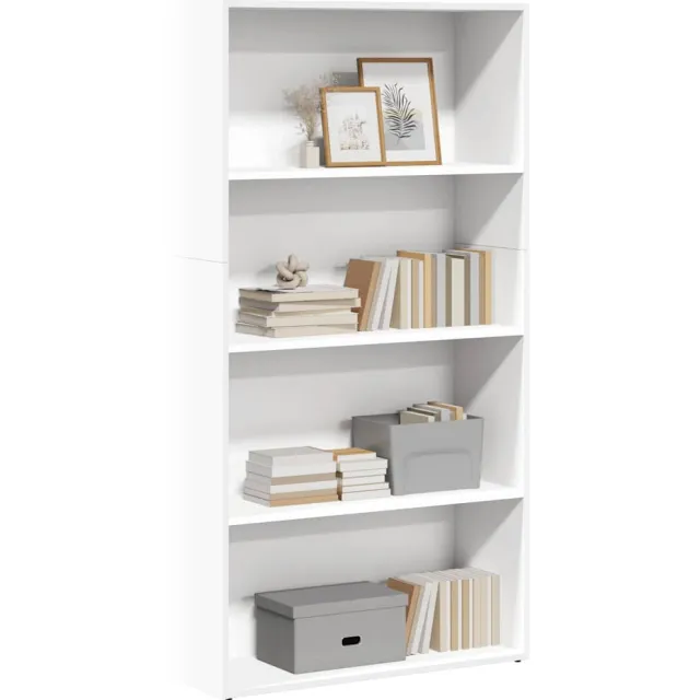 vidaXL Boekenkast 80x30x152 cm bewerkt hout wit