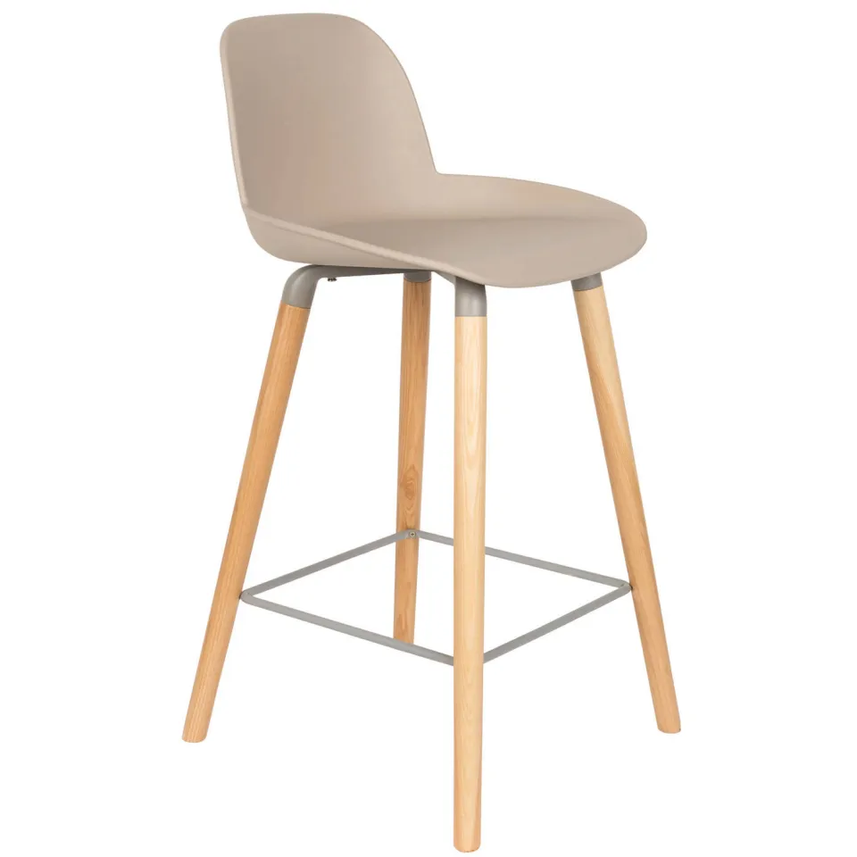 Zuiver Albert Kuip counter barkruk taupe, foto 3