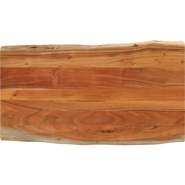 vidaXL Tafelblad rechthoekig natuurlijke rand 100x60x3,8 cm acaciahout Bruin