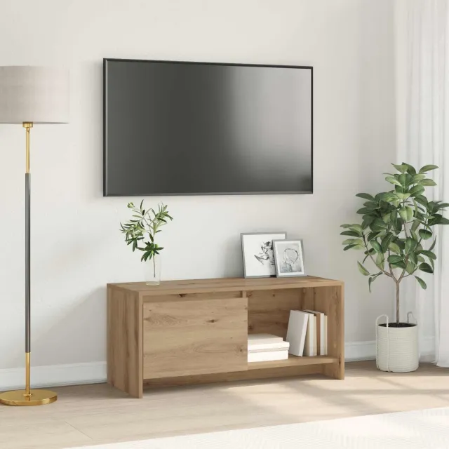 vidaXL Tv-meubelset 90 x 35 x 40 cm Artisan Eiken Bewerkt hout, foto 2