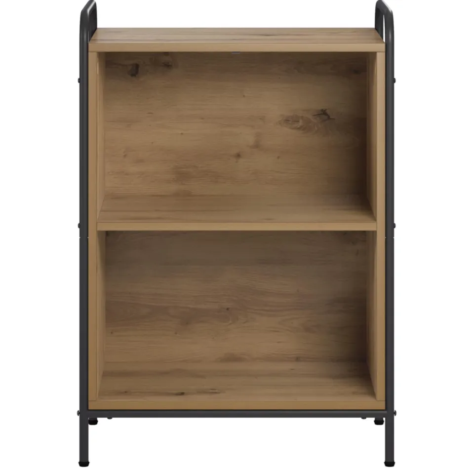 vidaXL Boekenkast 55,5 x 33 x 174 cm Bewerkt hout Artisanaal eiken Bruin
