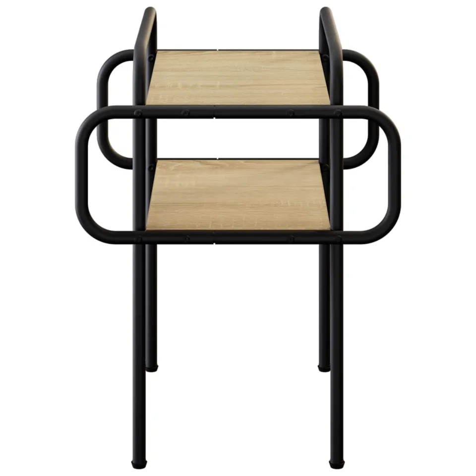vidaXL Salontafel Sonoma Eiken 40 x 40 x 51 cm Bewerkt hout, foto 3