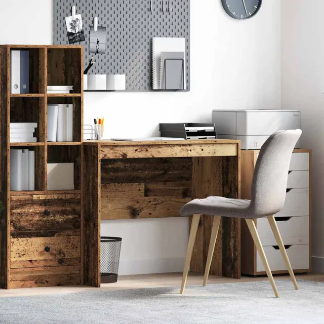 vidaXL Bureau Oudhout 90 x 50 x 76 cm Bruin