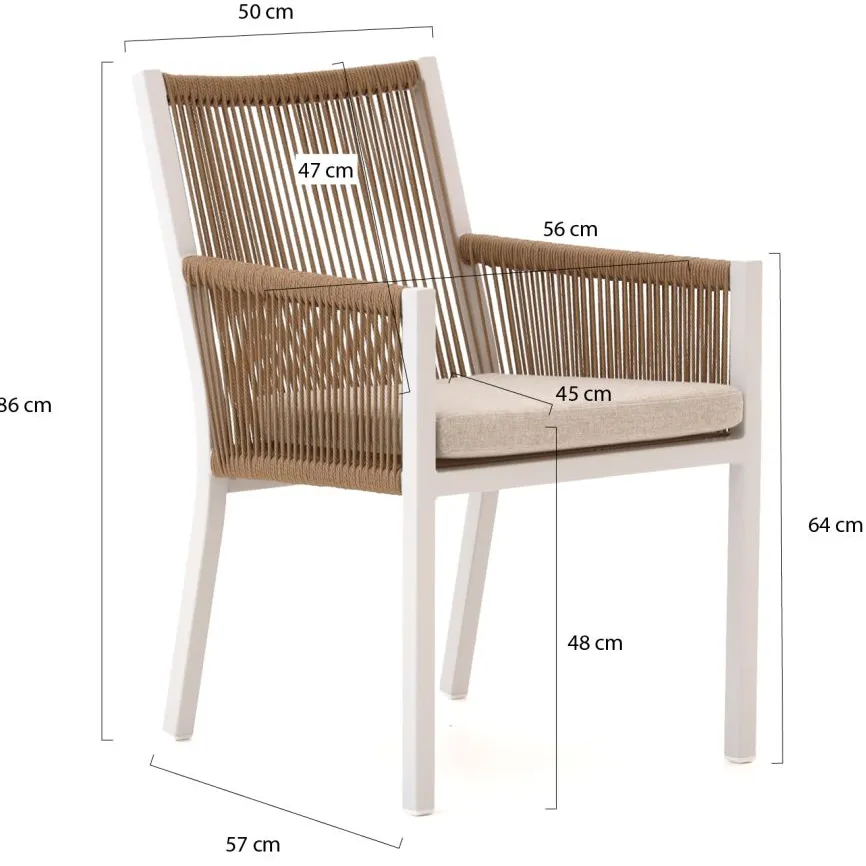 Manifesto Furniture Manifesto Rivola dining tuinstoel wit, foto 2