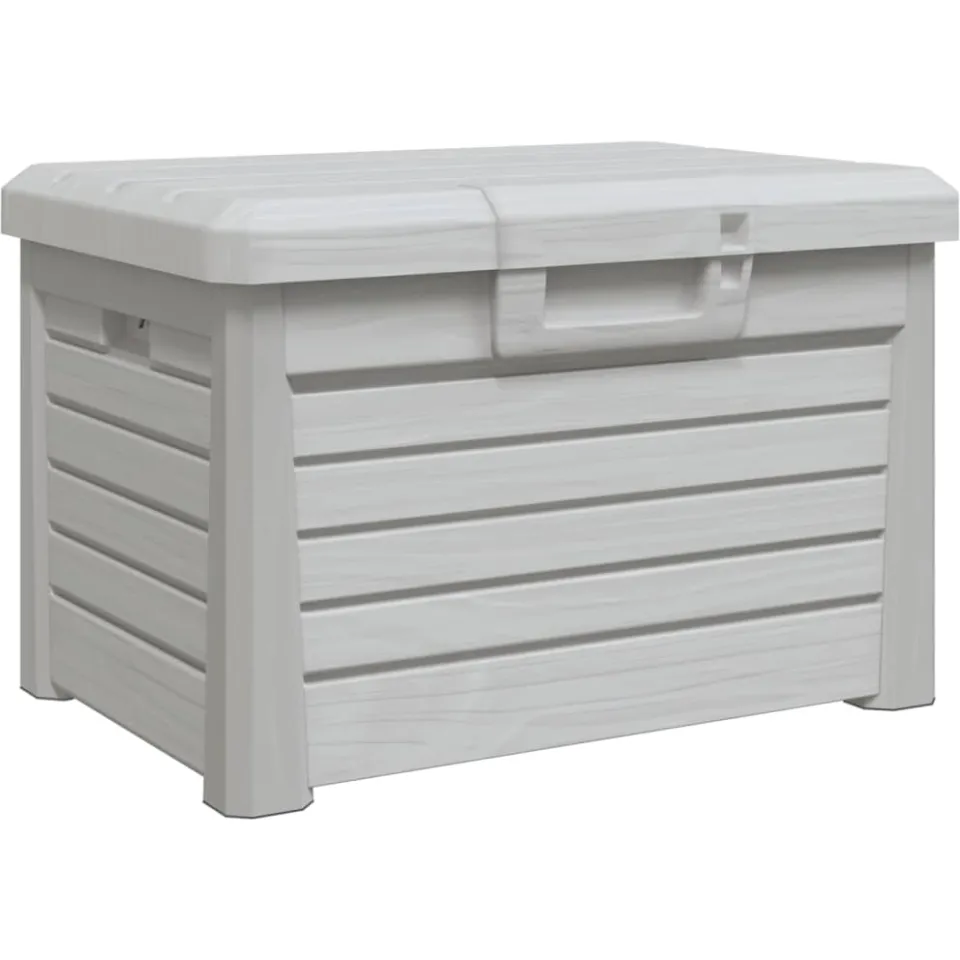 vidaXL Kussenbox 73x50,5x46,5 cm polypropeen grijs