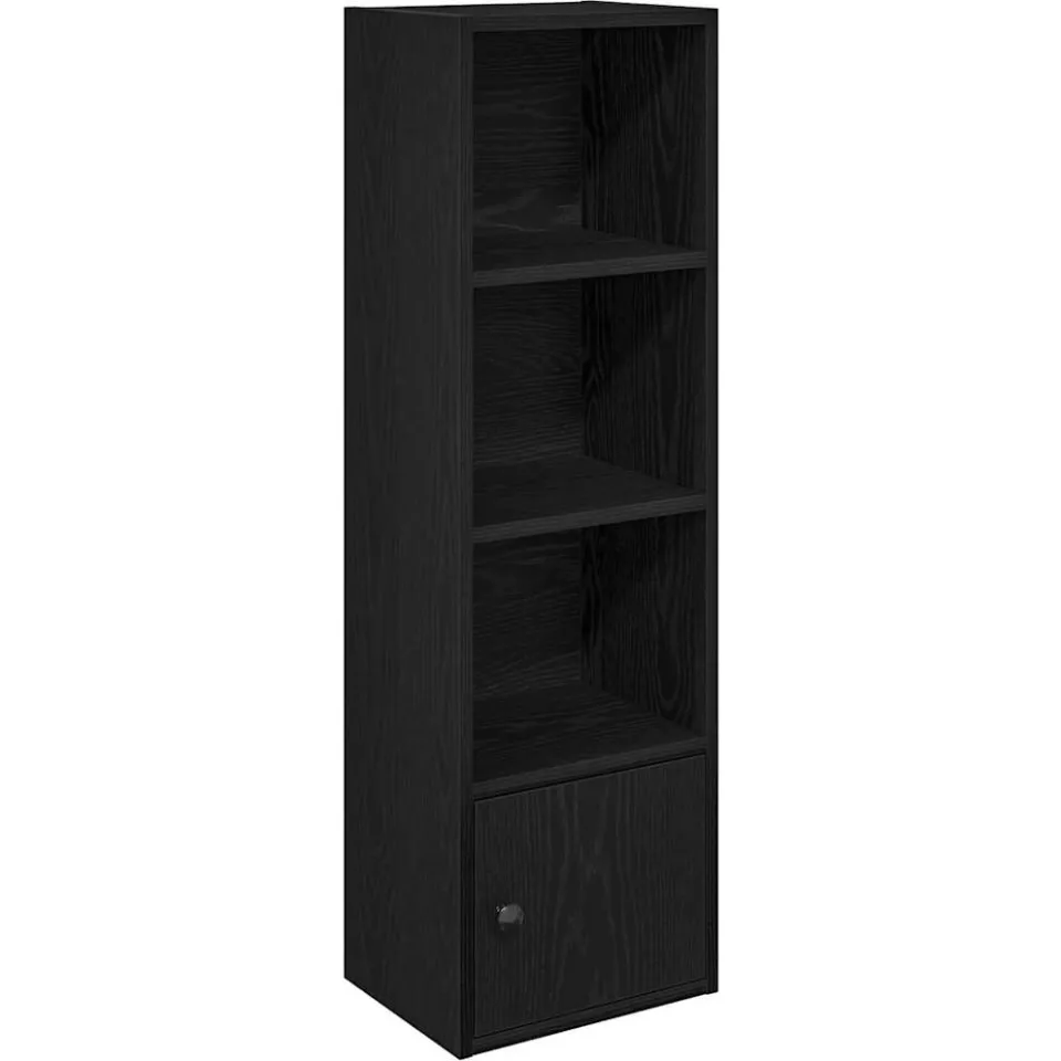 vidaXL Boekenkast 31x24x102 cm bewerkt hout zwart eikenkleurig, foto 3
