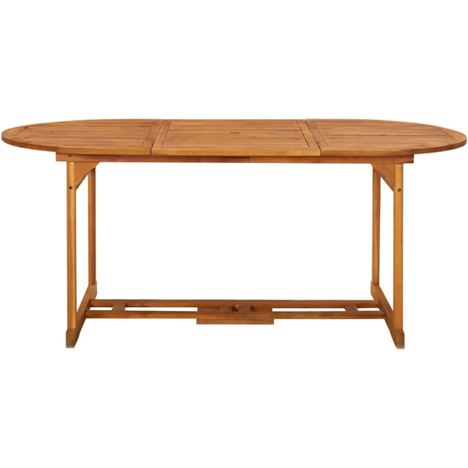 vidaXL Tuintafel 180x90x75 cm massief acaciahout bruin, foto 2