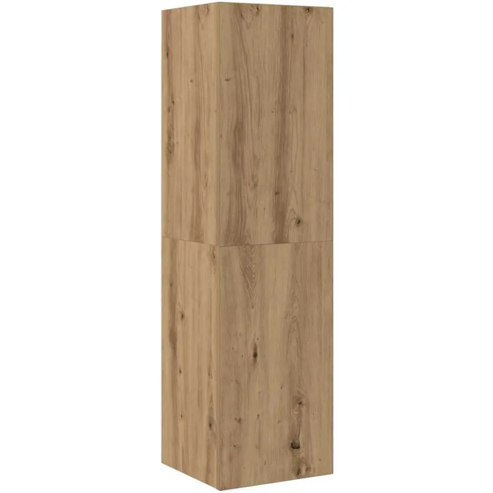 vidaXL Tv-wandkasten 3 st bewerkt hout artisanaal eikenkleurig, foto 3