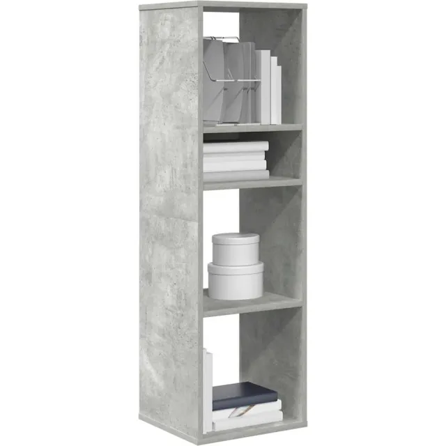 vidaXL Boekenkast 34x31x112 cm bewerkt hout betongrijs