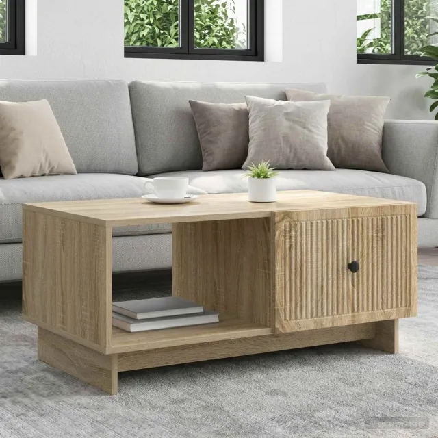 vidaXL Salontafel Sonoma Eiken 90 x 50 x 40 cm Bewerkt hout Bruin