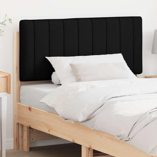 vidaXL Gestoffeerd hoofdbord Bruin en zwart 100 cm Massief grenenhout