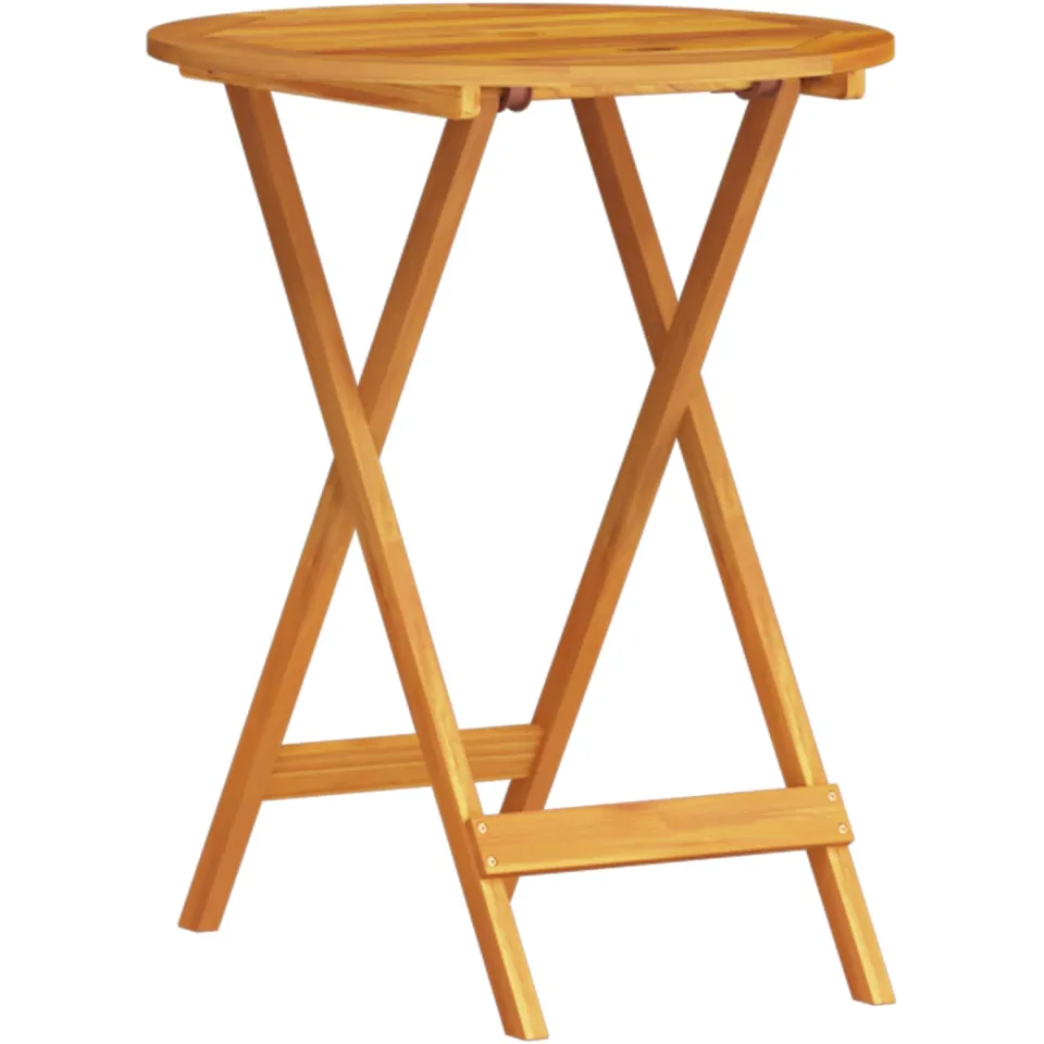 vidaXL Vouw Bistro Set 3 st Bruin Massief Acaciahout, foto 2