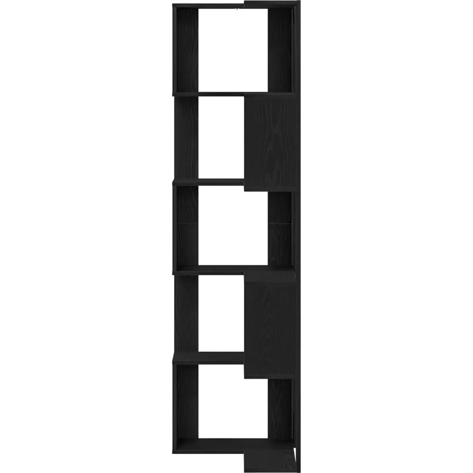 vidaXL Boekenkast 5-laags 50 x 50 x 179 cm Zwart Eiken, foto 3