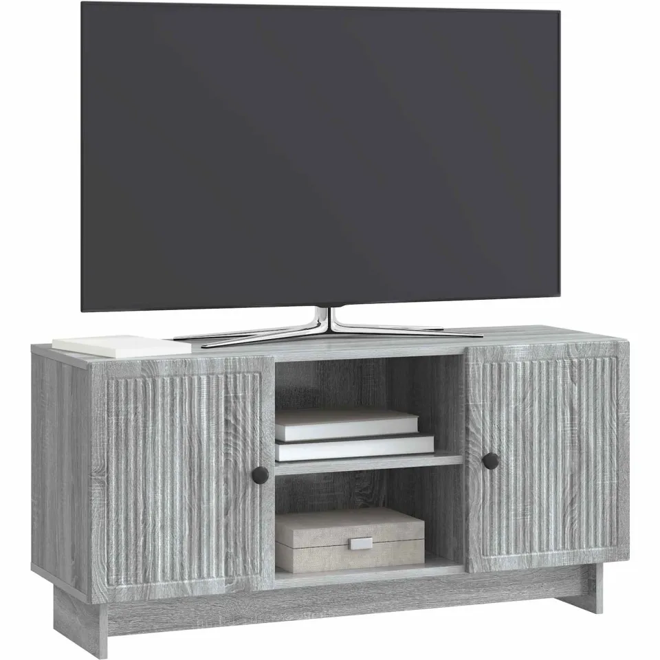 vidaXL TV-kast 102 x 34,5 x 50 cm Grijs Sonoma Bewerkt hout