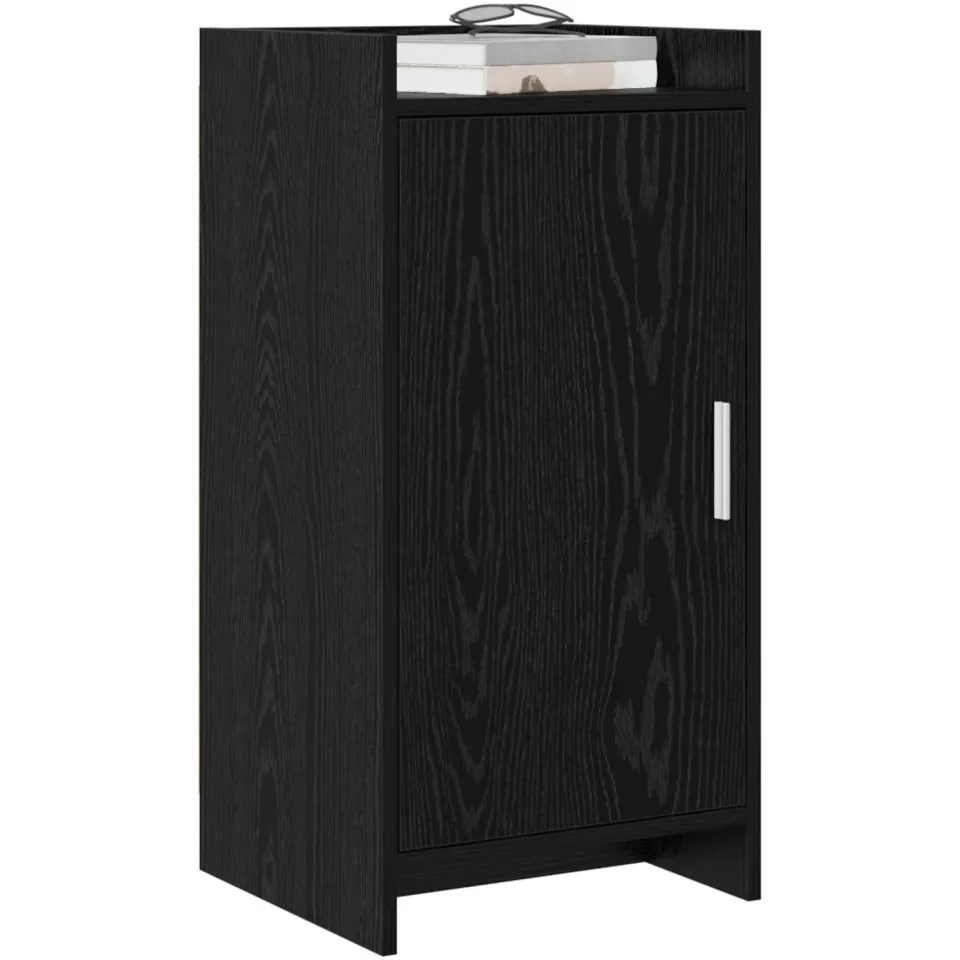 vidaXL Dressoir Zwart eiken 40 x 36 x 80 cm Bewerkt hout
