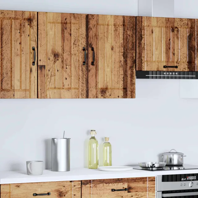 vidaXL Keukenbovenkast Lucca bewerkt hout oud houtkleurig Bruin