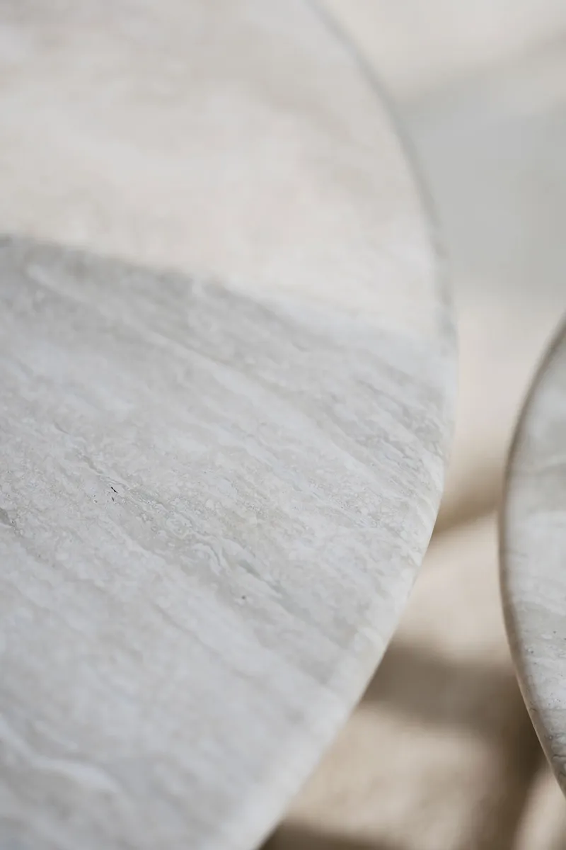 Rowico Home Taransay houten salontafel whitewash - Ø90 cm, foto 5