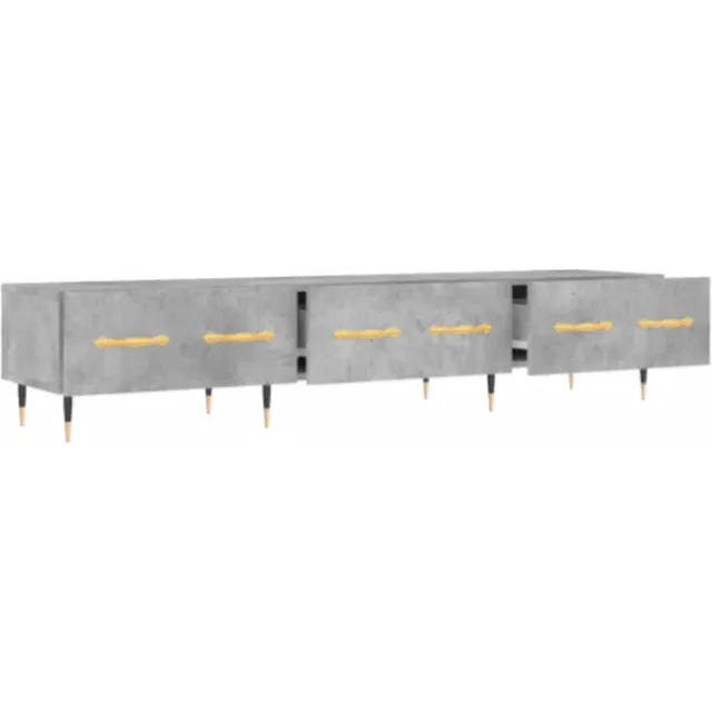 vida xl Tv-meubel 150x36x30 cm bewerkt hout betongrijs