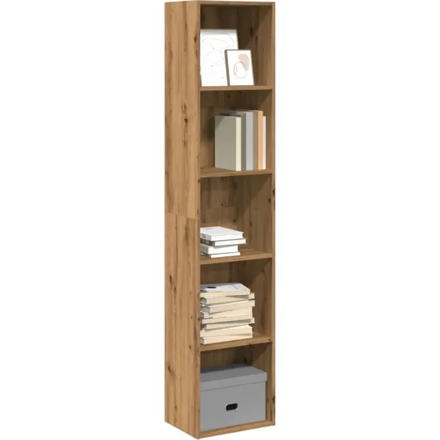 vidaXL Boekenkast 40x30x189 cm bewerkt hout artisanaal eikenkleurig Bruin
