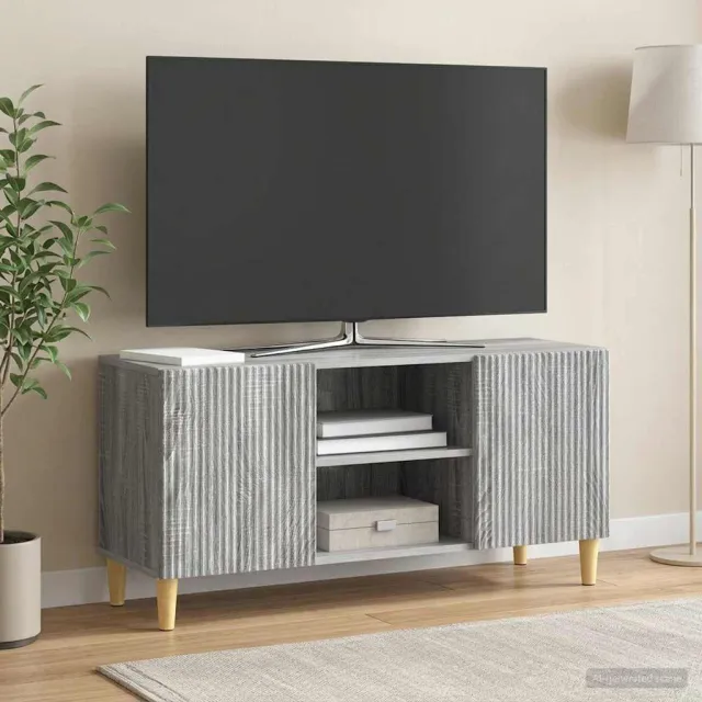 vidaXL TV-kast 102 x 34,5 x 50 cm Grijs sonoma Bewerkt hout, foto 2