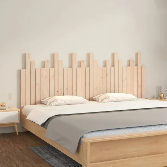 vidaXL Hoofdbord wandmontage 185x3x80 cm massief grenenhout bruin