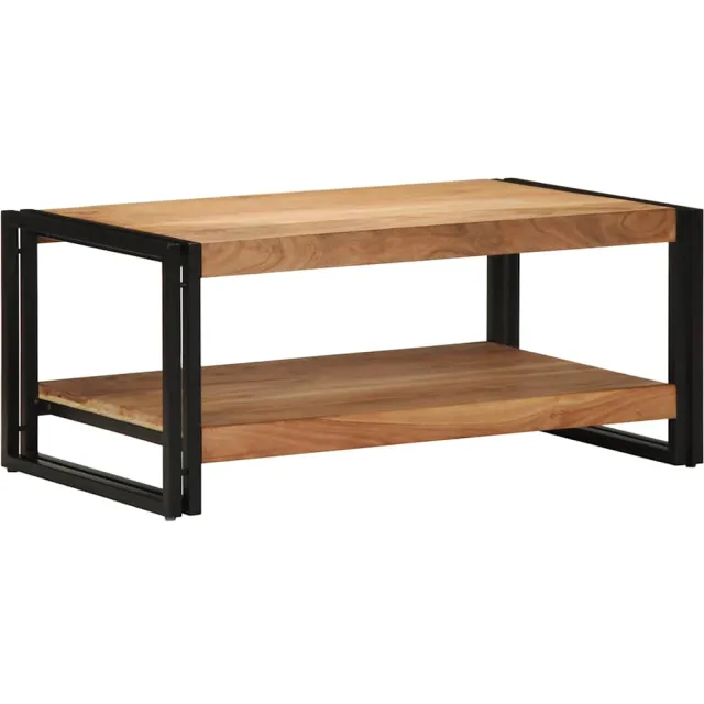 vidaXL Salontafel 90x50x38 cm massief acaciahout Bruin